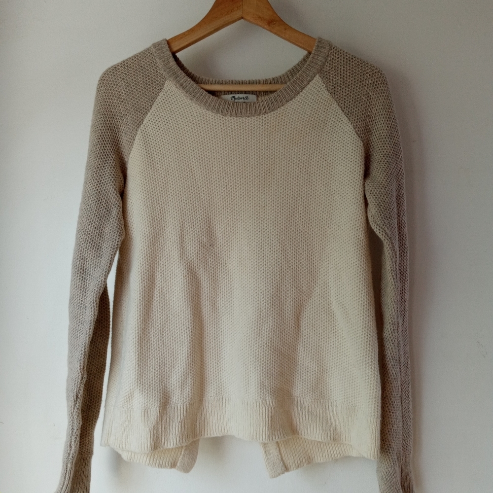 Madewell XS Province Cross Back Pullover Sweater